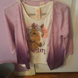 A girls tanktop with a light covering